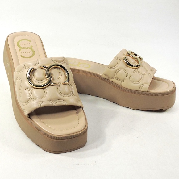CASADEI 🇮🇹 WOMEN'S BEIGE SOFT LEATHER PLATFORM MULES